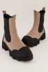 Beige Chelsea Boots aus Leder | Stiefel | My Jewellery