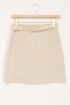 Beige linnen look rok met riem | My Jewellery