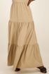Beige maxi jurk met strikdetail op rug | My Jewellery