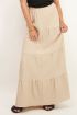 Beige maxi rok met lagen | lange jurk | My Jewellery