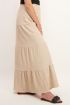 Beige maxi rok met lagen | lange jurk | My Jewellery