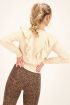 Beige overslagvest met ruffle | My Jewellery
