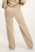 Beige pantalon satijnen look