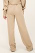 Beige pantalon satijnen look