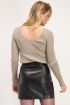 Beige rib top met glitters | My Jewellery