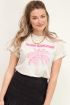 Beige t-shirt met palmboom Island Revolution