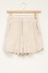 Beige short met linnen en ruffles | My Jewellery