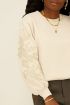 Beige sweater with embroidered sleeves | My Jewellery