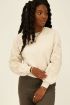 Beige sweater with embroidered sleeves | My Jewellery