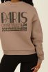 Beige sweater with world tour back print | My Jewellery