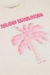 Beige t-shirt met palmboom Island Revolution