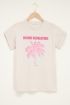Beige t-shirt met palmboom Island Revolution