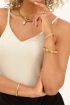 Beige V-hals top | My Jewellery