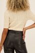 Beige vest met kabels & knopen | My Jewellery