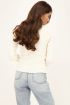 Beige vest met knopen | Top met lange mouwen | My Jewellery