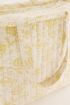 Beige weekendtas met bloemenprint