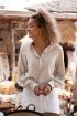 Beige blouse linnen | blouse | My Jewellery