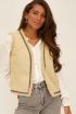 Beige lammy look gilet | Gilet | My Jewellery