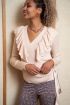 Beige overslagvest met ruffle | My Jewellery