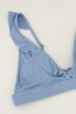 Bikini top met frills blauw