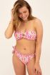 Bikini broekje met strikjes en colourful print 