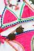 Bikini boho ibiza roze, Triangel bikini