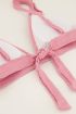 Bikini top met frills roze