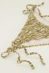 Groene zebra triangle bikini set