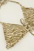 Groene zebra triangle bikini set