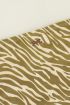 Groene zebra triangle bikini set
