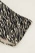 Zwart-wit bikini broekje hoog zebra
