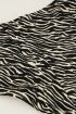 Zwart-wit bikini broekje hoog zebra