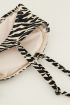 Zwart wit bikini top zebra print