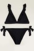 Zwart bikini broekje structure
