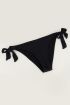 Zwart bikini broekje structure