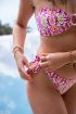 Bikini broekje met strikjes en colourful print