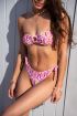 Bikini broekje met strikjes en colourful print