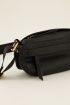 Black cross body bag with extra compartment | My Jewellery