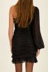 Black one-shoulder dress with lurex | My Jewellery