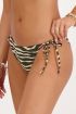 Black-white zebra triangle bikini set with lurex | My Jewellery