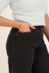 Black wide-leg jeans with studs| My Jewellery