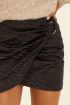 Black wrap skirt zebra jacquard print | My Jewellery