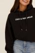 Zwarte Au Revoir hoodie | My Jewellery