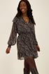 Zwarte jurk met ruffles & paisley print | My Jewellery