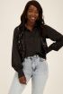 Zwart gilet met pailletten | Gilet | My Jewellery