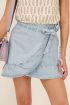 Blauw denim rokje met ruffle | My Jewellery