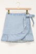 Blauw denim rokje met ruffle | My Jewellery
