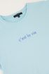 Blauw t-shirt c'est la vie | My Jewellery