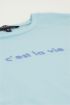 Blauw t-shirt c'est la vie | My Jewellery