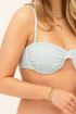 Blauwe badstof bikini top met beugel | My Jewellery